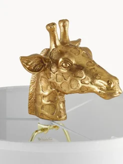 Lámpara de mesa de diseño grande con pantalla de lino Epigaea