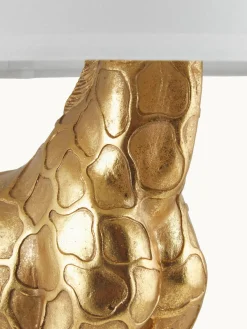 Lámpara de mesa de diseño grande con pantalla de lino Epigaea