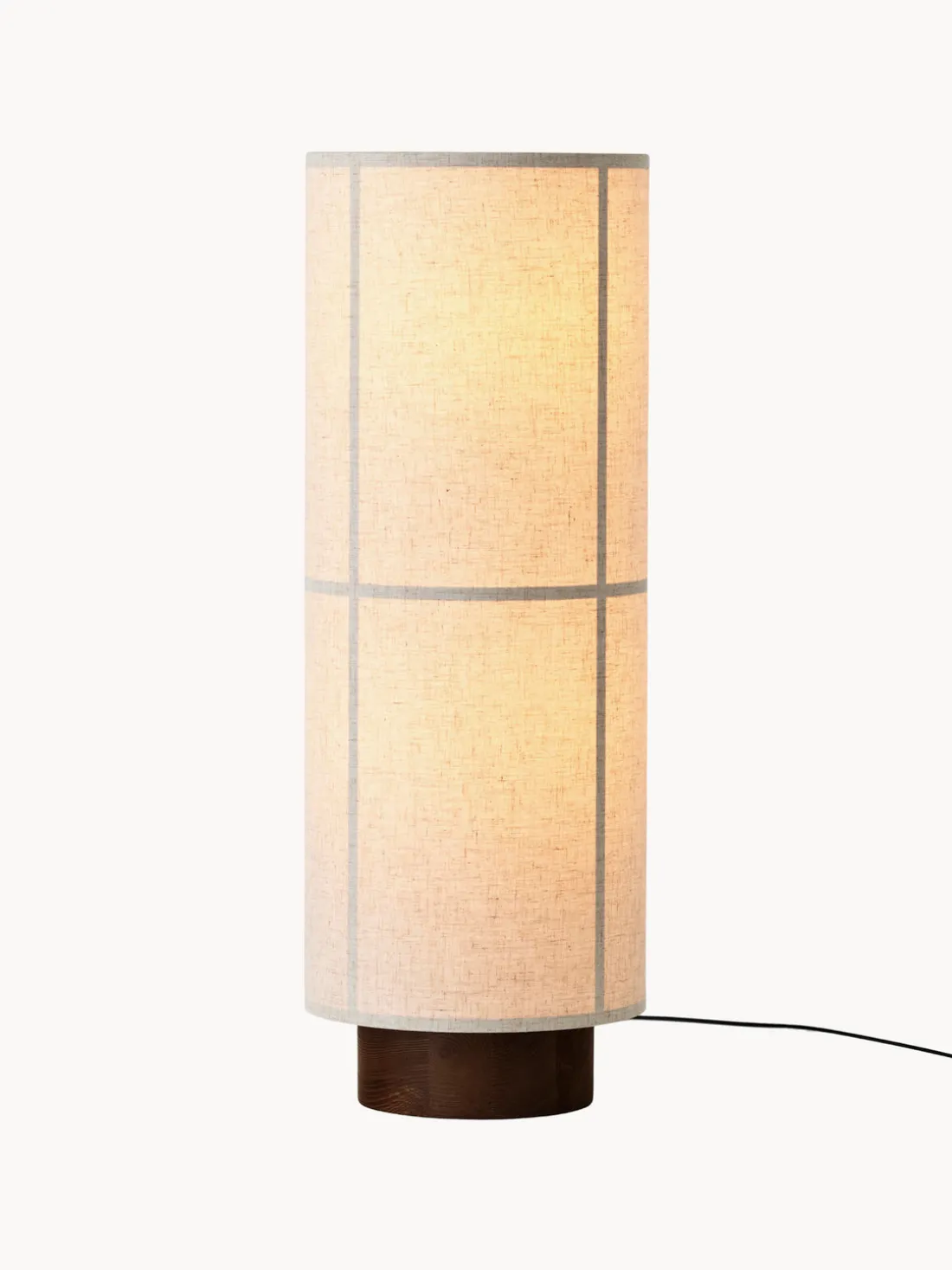 Lámpara de mesa de lino artesanal regulable Hashira