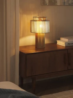 Lámpara de mesa de lino Lace