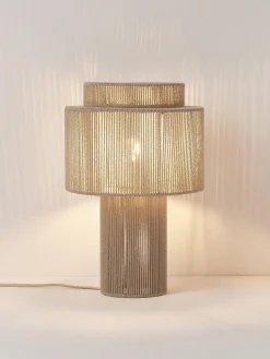 Lámpara de mesa de lino Lace