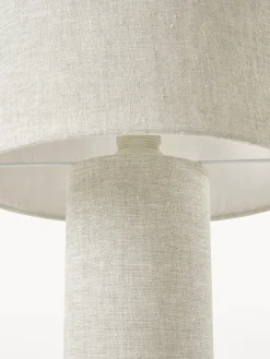 Lámpara de mesa de lino Ron