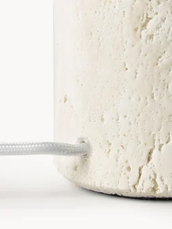 Lámpara de mesa de travertino Carla