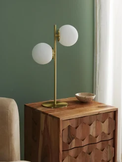 Lámpara de mesa de vidrio opalino Atlanta