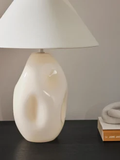 Lámpara de mesa de vidrio opalino Xilia