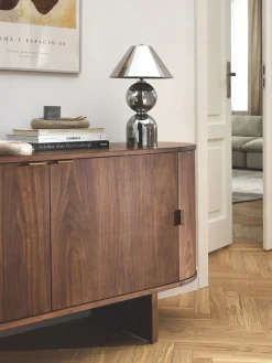 Lámpara de mesa de vidrio espejado Danielle