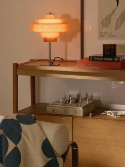 Lámpara de mesa de vidrio Millie