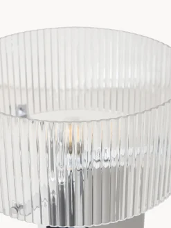 Lámpara de mesa de vidrio estriado Emmi