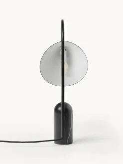 Lámpara de mesa grande ajustable con base de mármol Arum