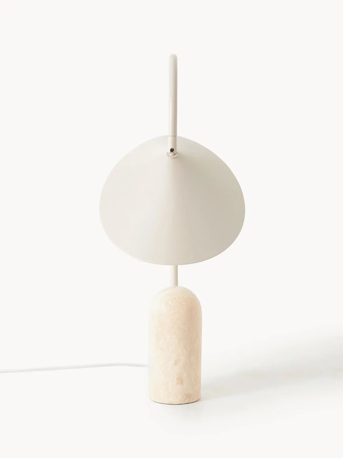 Lámpara de mesa grande ajustable con base de mármol Arum