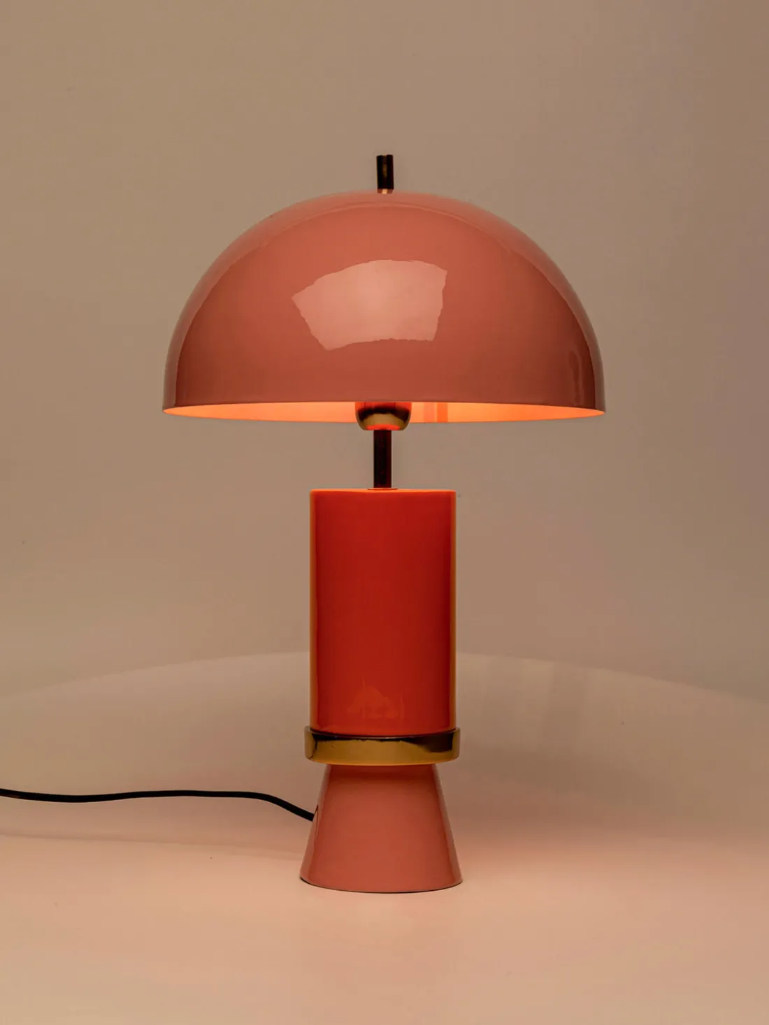 Lámpara de mesa grande artesanal Josy