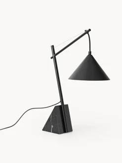 Lámpara de mesa grande con base de mármol Reyna