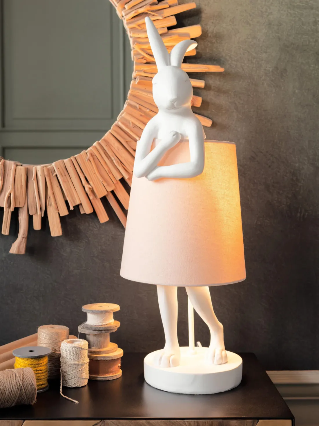 Lámpara de mesa grande de diseño Rabbit