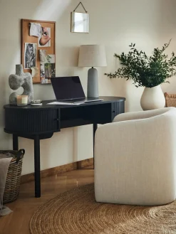 Lámpara de mesa grande de cemento Kaya