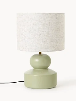 Lámpara de mesa grande de cerámica Georgina