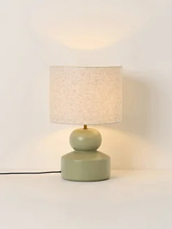 Lámpara de mesa grande de cerámica Georgina