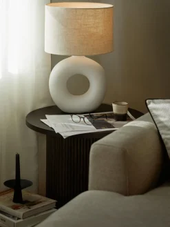 Lámpara de mesa grande de cerámica Gisella