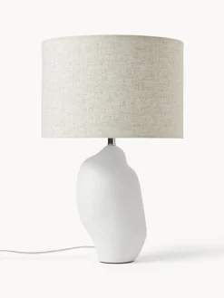 Lámpara de mesa grande de cerámica Colett