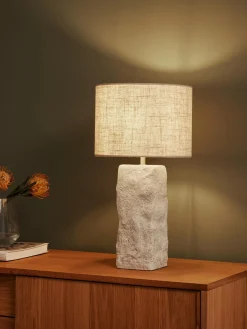 Lámpara de mesa grande de cemento Kiri
