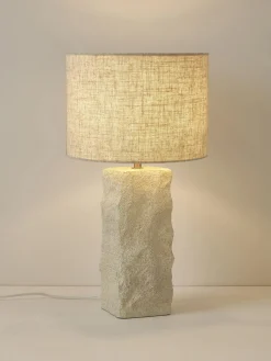 Lámpara de mesa grande de cemento Kiri