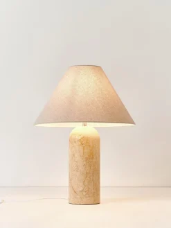 Lámpara de mesa grande de mármol Gia