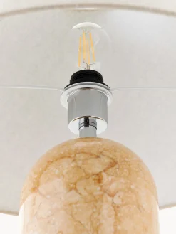 Lámpara de mesa grande de mármol Gia