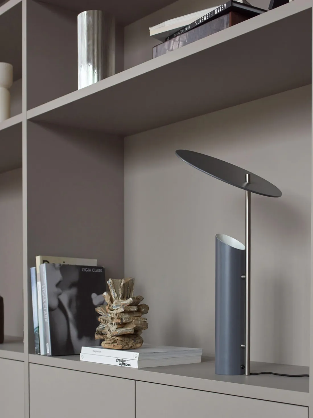 Lámpara de mesa grande de diseño Verner Panton Reflect