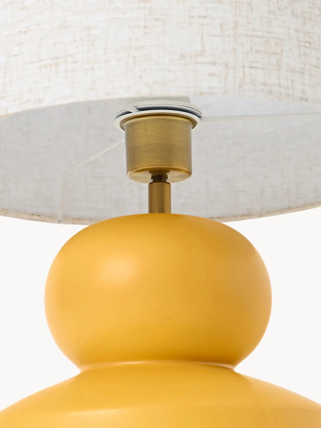 Lámpara de mesa grande de cerámica Georgina