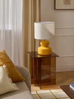 Lámpara de mesa grande de cerámica Georgina