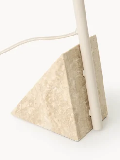 Lámpara de mesa grande de travertino Reyna