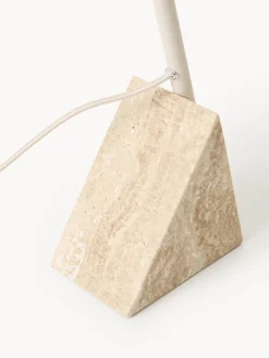 Lámpara de mesa grande de travertino Reyna