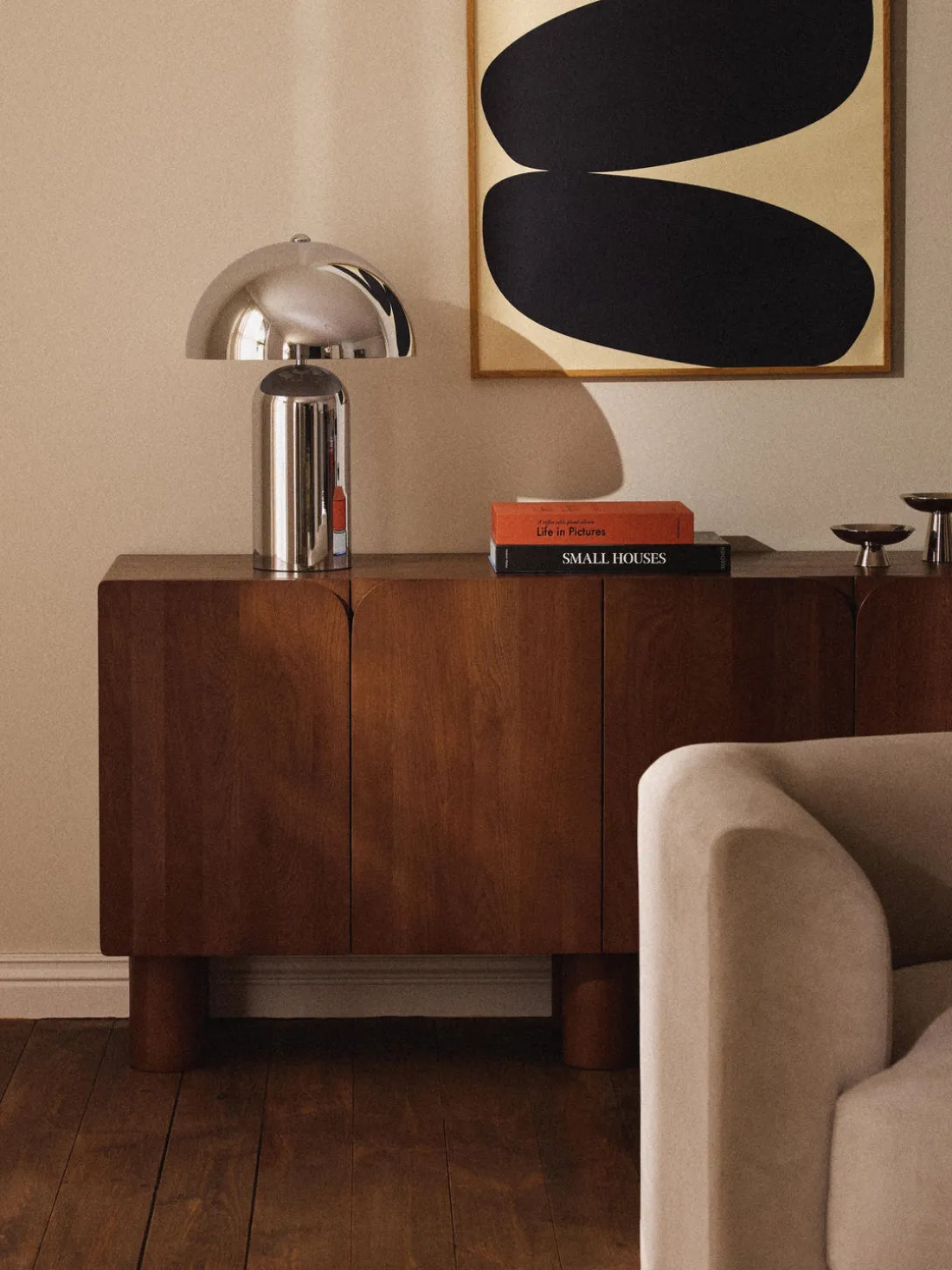 Lámpara de mesa grande retro Walter