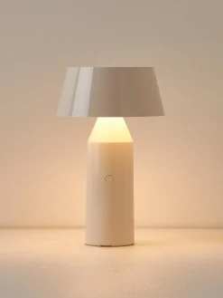 Lámpara de mesa LED Bicoca, con pantalla ajustable regulable, pórtatil