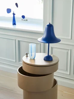 Lámpara de mesa LED de diseño Verner Panton Pantop, portátil