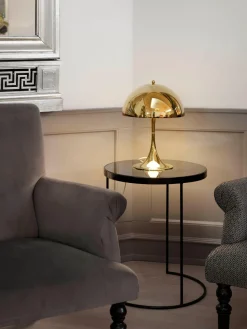 Lámpara de mesa LED Panthella de diseño Verner Panton, 44 cm