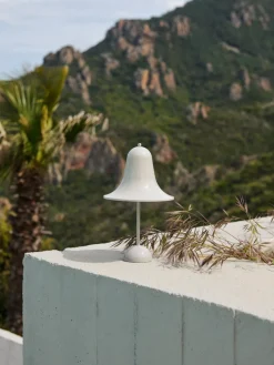 Lámpara de mesa LED Pantop, portátil, Design Verner Panton