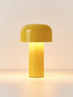 Lámpara de mesa LED pequeña regulable Bellhop, portátil