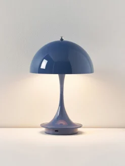 Lámpara de mesa LED regulable Panthella de diseño Verner Panton, 24 cm, portátil