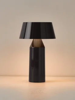 Lámpara de mesa LED regulable con pantalla ajustable Bicoca, pórtatil