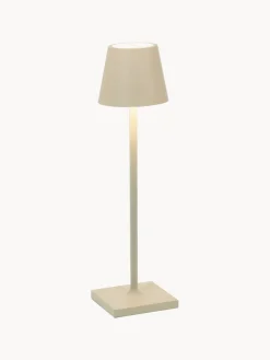 Lámpara de mesa LED regulable Poldina, portátil