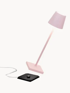 Lámpara de mesa LED regulable Poldina, portátil