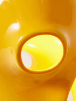 Lámpara de mesa pequeña artesanal Bulle