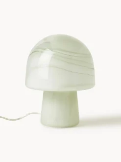 Lámpara de mesa pequeña con efecto mármol Talia