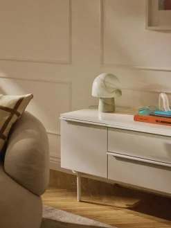 Lámpara de mesa pequeña con efecto mármol Talia