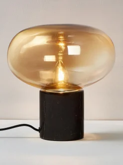 Lámpara de mesa pequeña de mármol Alma