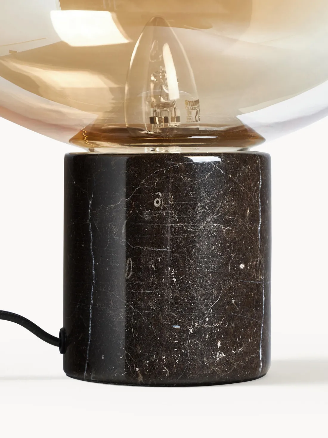 Lámpara de mesa pequeña de mármol Alma