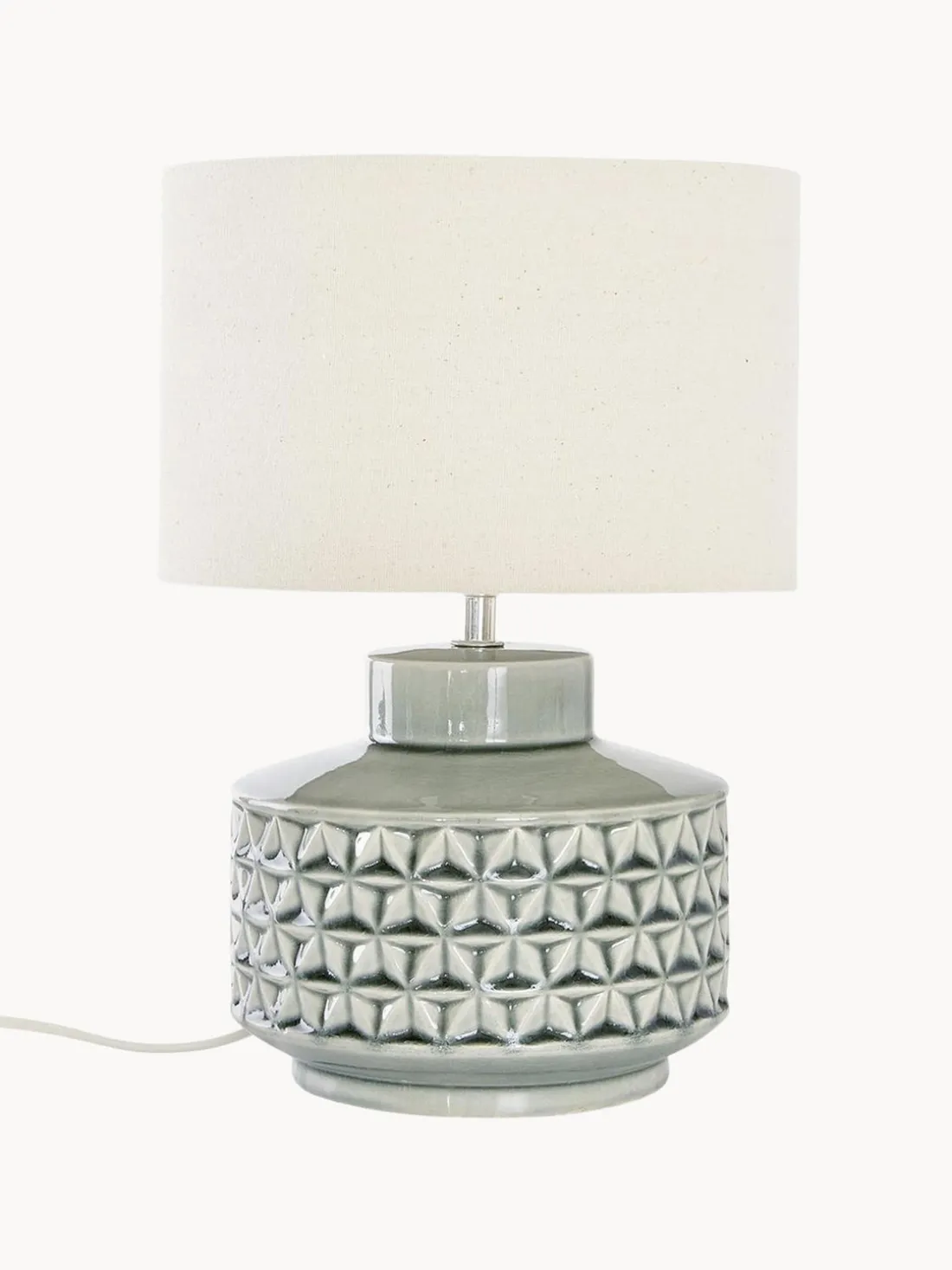 Lámpara de mesa pequeña de cerámica Monica