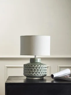 Lámpara de mesa pequeña de cerámica Monica