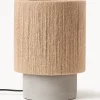 Lámpara de mesa pequeña de yute Galea