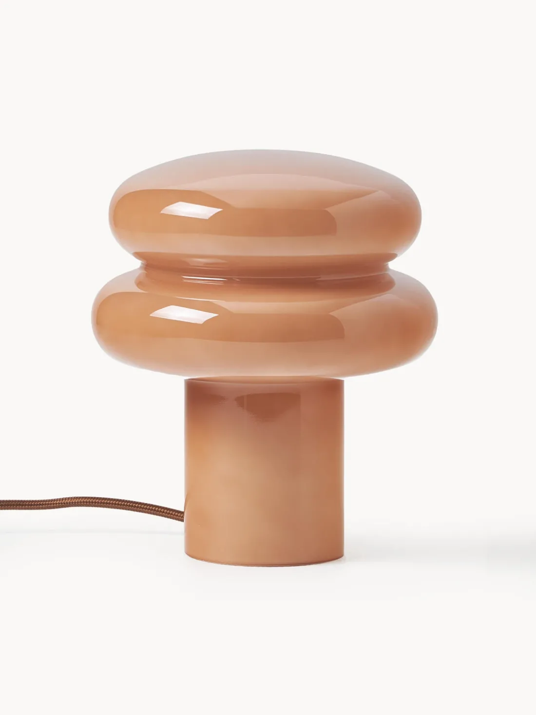 Lámpara de mesa pequeña de vidrio opalino Baya